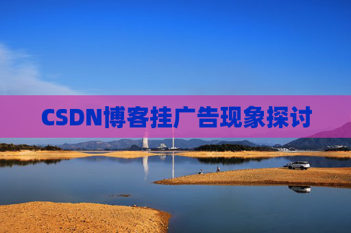 CSDN博客挂广告现象探讨